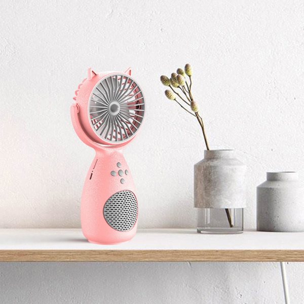 Trådløs højttaler bærbar Bluetooth-højttalere bærbar håndholdt mini multifunktionel lille ventilator Bluetooth-højttaler integreret