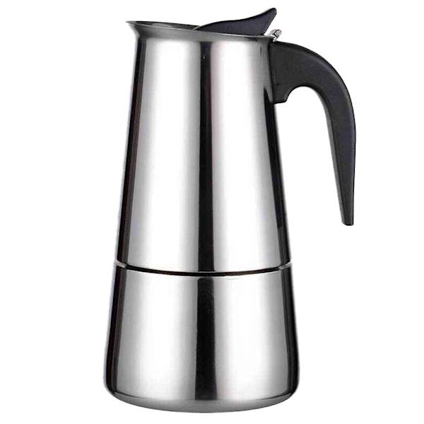 Rostfritt stål kaffekanna kaffeförvaring kaffeförvaring handhållen kaffekanna för hemkafé (silver, 450 ml)
