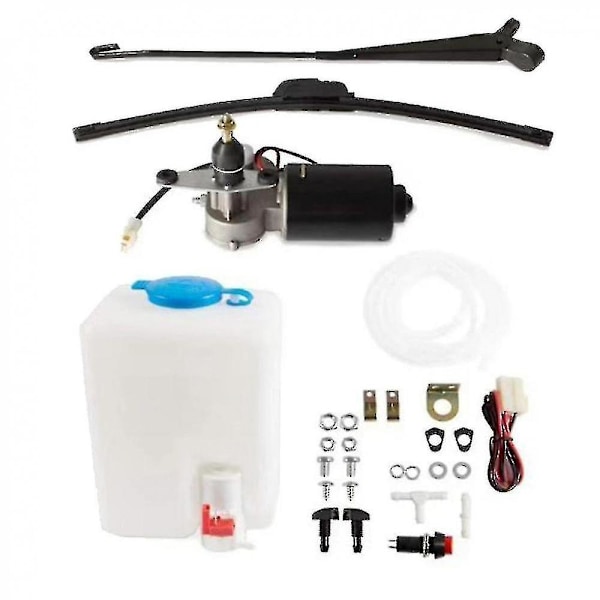 12V elektrisk motor Utv vindrutetorkare med vindrutetvättpumpsats för Utv - Rzr 570 800 900 1-
