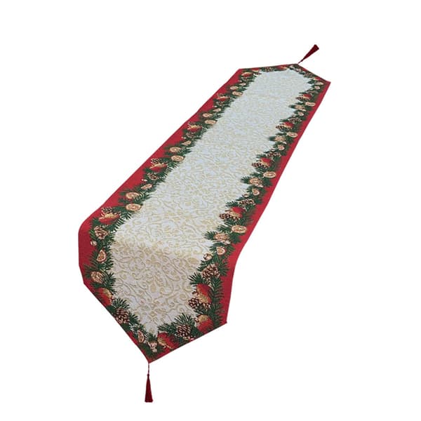 Trykt Julebordløber i Design, til Jul og Vinterferie, 13 x 71\"