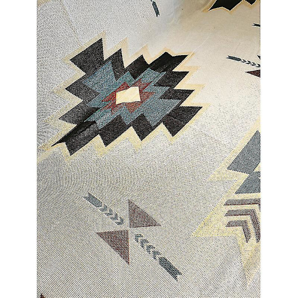 Blød vævet sofatæppe, sofahåndklæde, universelt sengetæppe, lænestolstæppe, polyester sofatæppe (90 x 180 cm)
