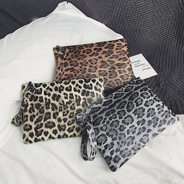 Leopard Handväska Mode Het Handväska Leopard Het Kuvertväska Gul Leopardkorn