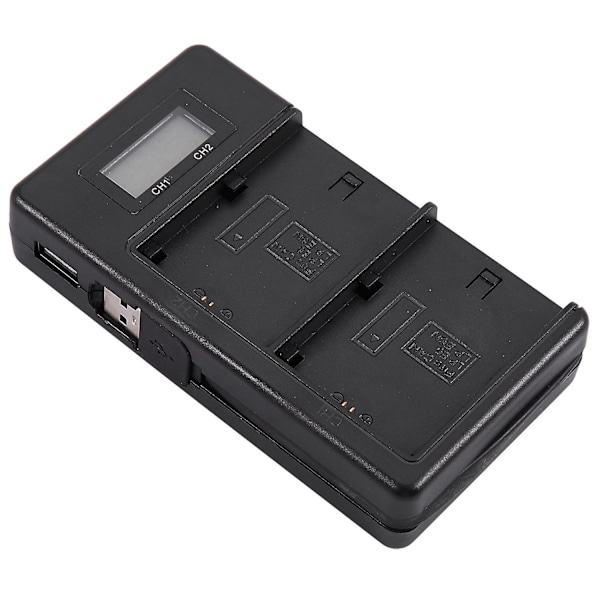 Lp-e6-akkulaturi Lcd-kaksoislaturi 5ds R 5d Mark Ii 5d Mark Iii 6d 7d 80d 5ds R -kameralle