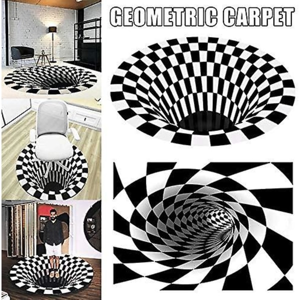 3D Trap Effect Tryck Geometrisk Dörrmatta Matta Sovrum Vardagsrum Studierum Golvmatta