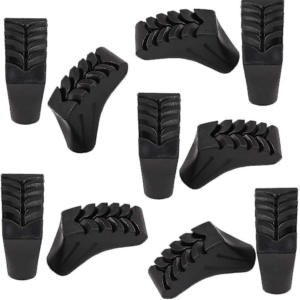 10 Pieces Walking Pads, Walking Asphalt Pads, Rubber Buffers For Trekking Poles