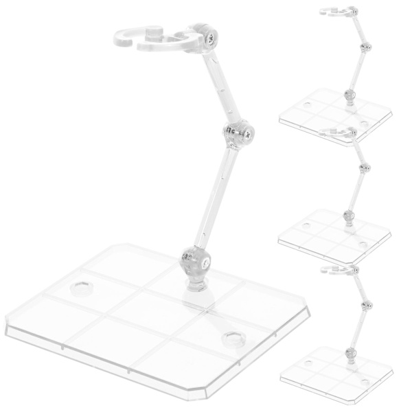 4 stk. Actionfigur-stativer Actionfigur-displayholder Justerbar dukke-model-støtter