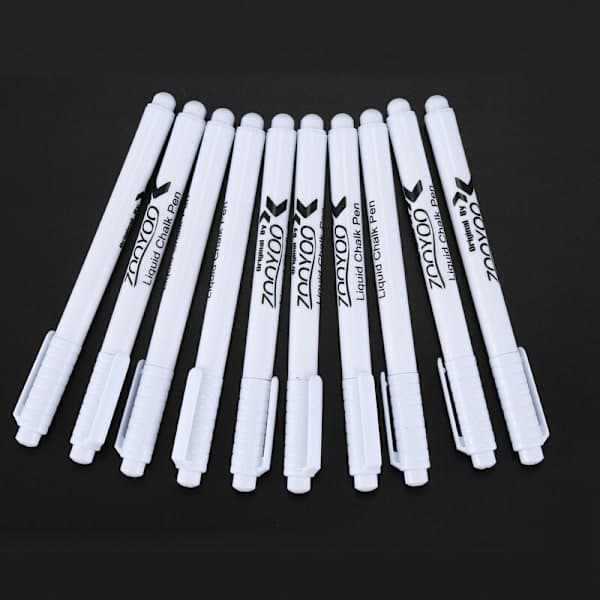 10 pcs Liquid Chalk Markers for Window Glass Black White