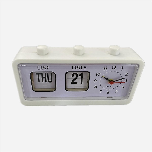 Mekanisk väckarklocka Nyhet Flip Klocka Skrivbord Digital Klocka Med Kalender Klocka Heminredning Retr