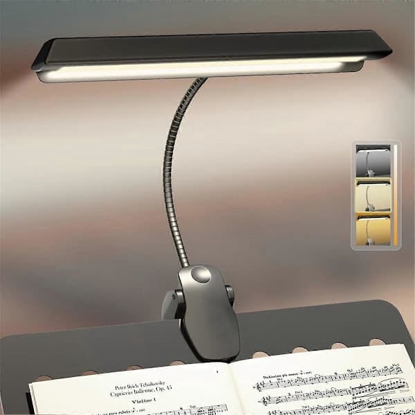 Rechargeable Music Stand Light - Clip-on for Musicians [DB]
