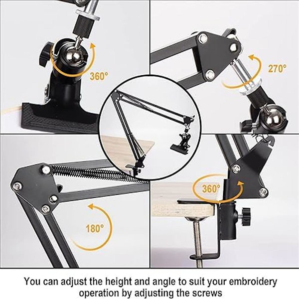 Justerbar broderistand, broderiram, justerbar metall broderiram Fo