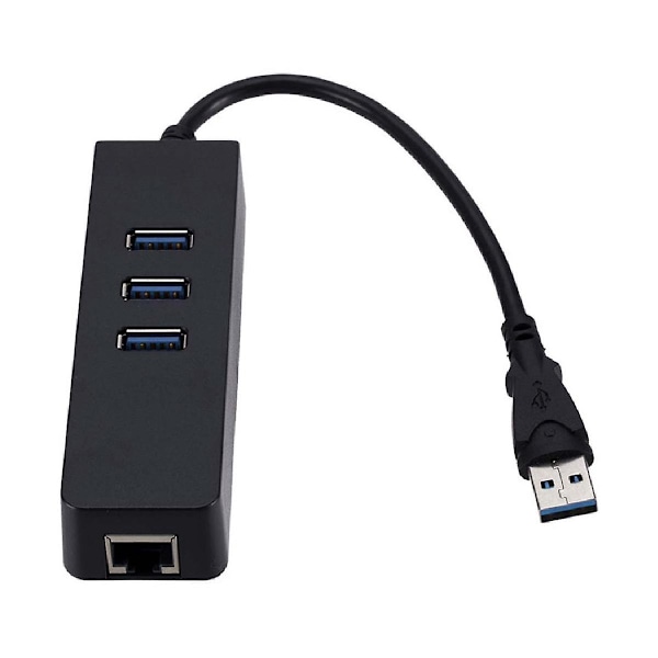 Usb3.0 Gigabit Ethernet-adapter 3 porter Usb til Rj45 Lan-nettverkskort for stasjonær PC