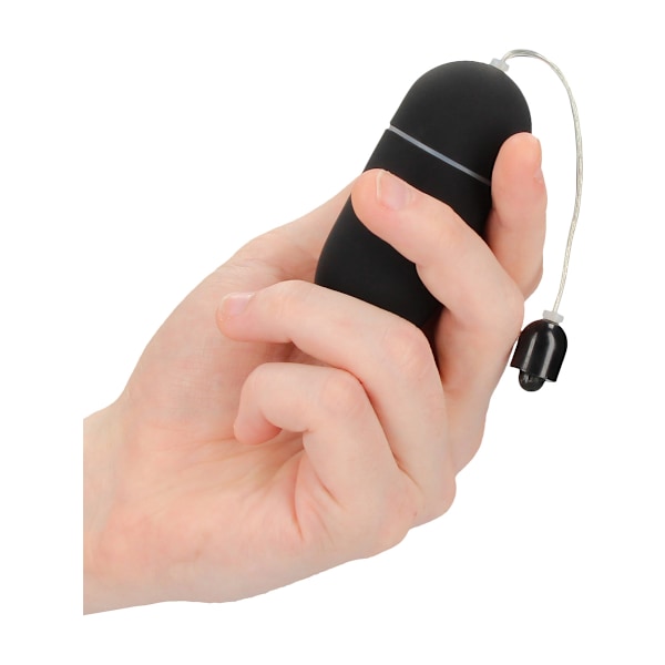 Shots Toys: Vibrerande Ägg, 10 Hastigheter Black ABS-plast