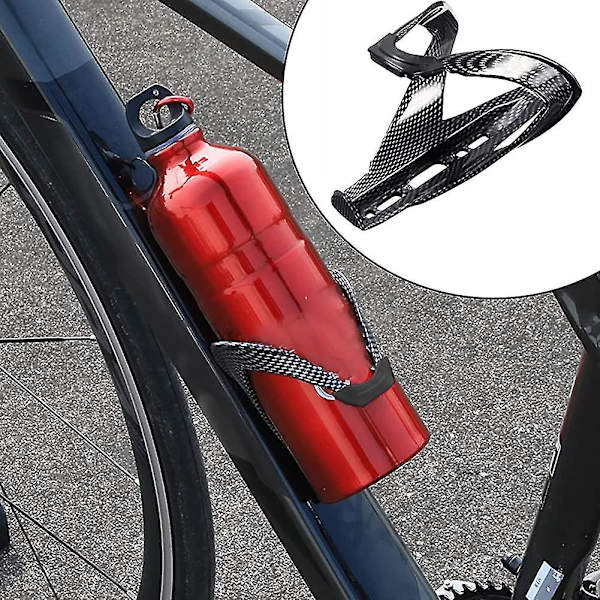 Cykelflaskeholder, populær form kulfiber tekstureret plast multifunktionel gave