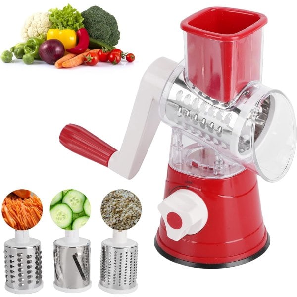 Vegetabiliskaffel med vev, för frukt, grönsaker och mer, Hemkökstillbehör, Multifunktionell rivjärn