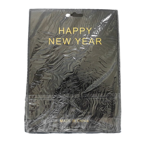 Sort Happy New Year Banner, skiller sig ud med dette tilbehør til nytårsaften festartikler 2025 (14*20cm)