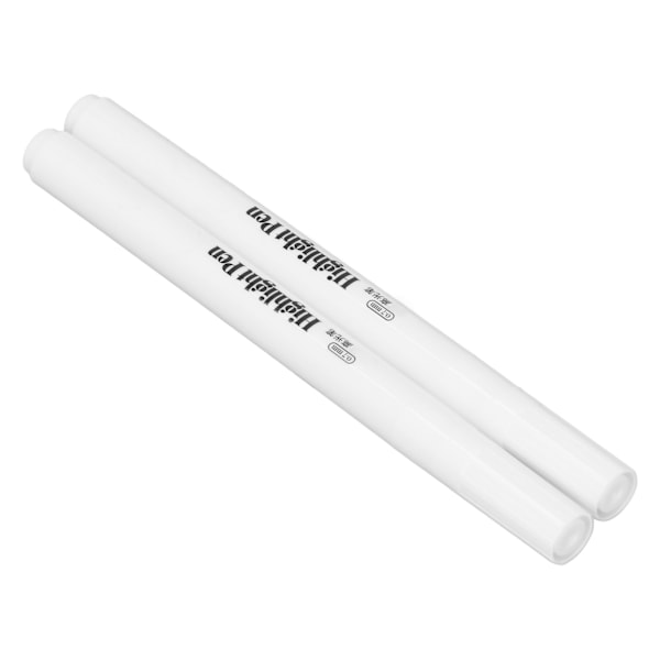 st vita markerpennor 0,7 mm, luktfria, täckande, snabbtorkande, vattentäta, vit färgad penna 0.1