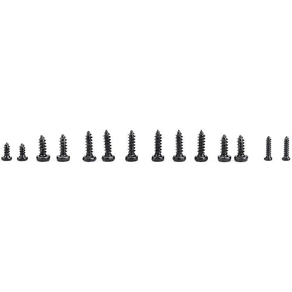 1000 stk små skruer M1 M1.2 M1.4 M1.7 Phillips Recess Tapping Screws, selvtappende skrue sett med boks