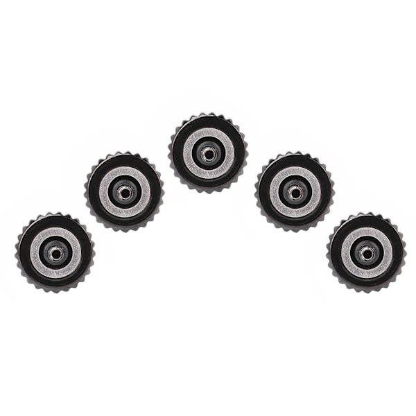 5 stk. Urkrone til standur Urhoved Urmager Reparationsdele Udskiftningstilbehør Sort 6,5 mm/0,26 tommer 0.1