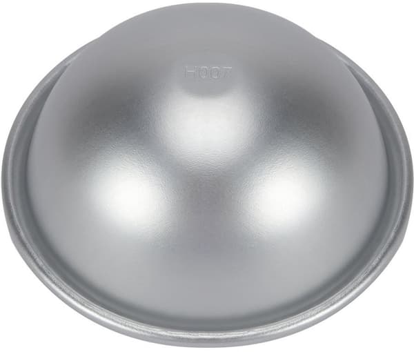 Fdit 8 cm halvklotformad kakform set om 4, anodiserad aluminium halvsfär bakform för tårta, mousse, pudding, silver, för födelsedags- och bröllopsdesserter