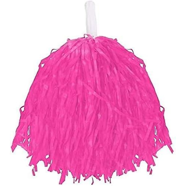 Lettvint Cheerleader Pom Poms med grep håndtak - Rosa