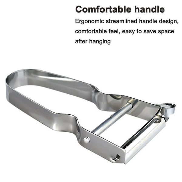 Rostfri grönsaksskalare ergonomisk