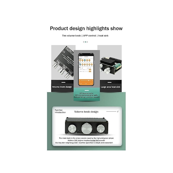 2.1 Channel Bluetooth Amplifier Board Tpa3116 50wx2+100w High-power Left And Right Channel Subwoofe