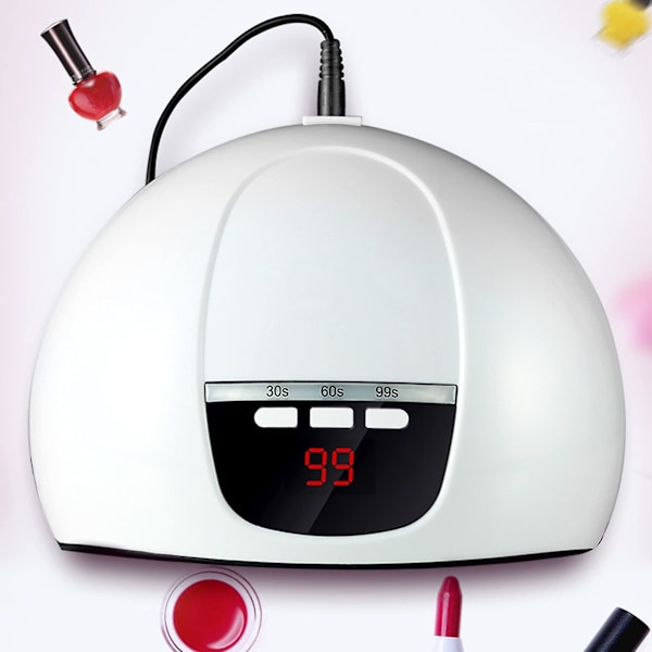 Led UV neglelampe, 54w negle tørketrommel gel negle herdelampe UV-lys med USB 3 timer automatisk sensor