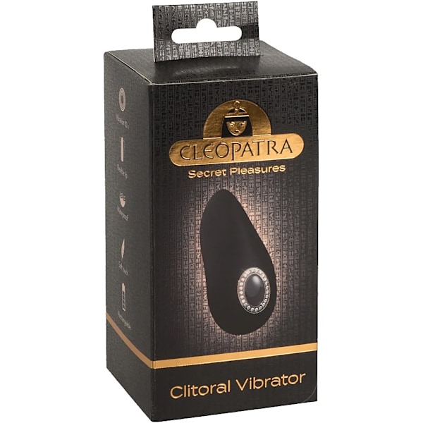 Cleopatra: Klitoris Vibrator Black ABS-plast, Polyuretan, Silikon