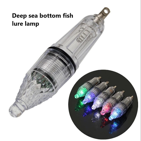 5 stk LED Blinkende Lokkelys Mini Deep Drop Under vann Lys Fiske Lokke LED Lampe Fiske Lys Natt F