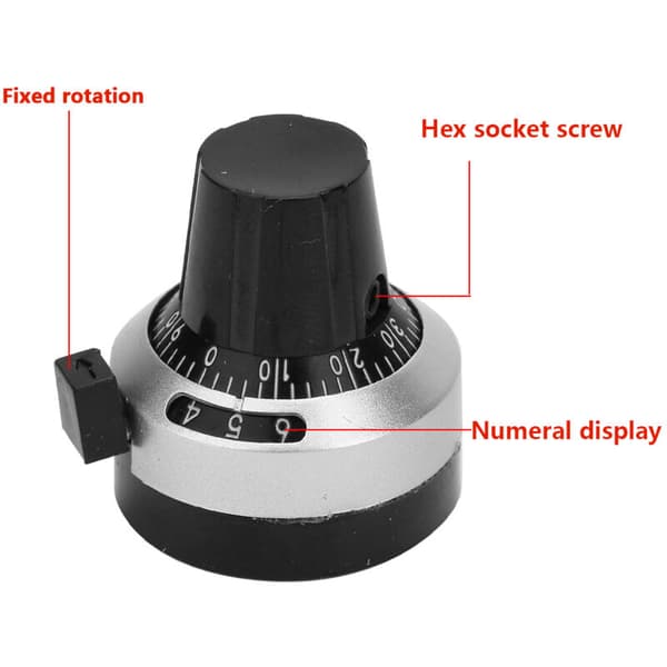 2W Trådlindad Potentiometer Hög Precision Urtavla Räknande Potentiometer 3590S-2-101L 100Ohm