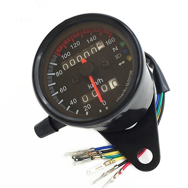 12v Motorcycle Led Kmh Odometer Speedometer,  Universal 0-160km/h Odometer Speedometer Gauge