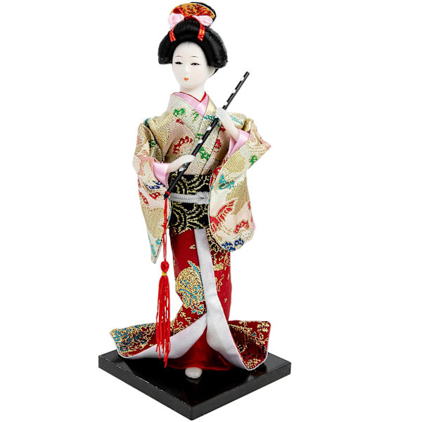 Restaurang Kimono Dockan Pryd Geisha Dockan Dekor Hemmakontor Japansk Dockan Dekoration