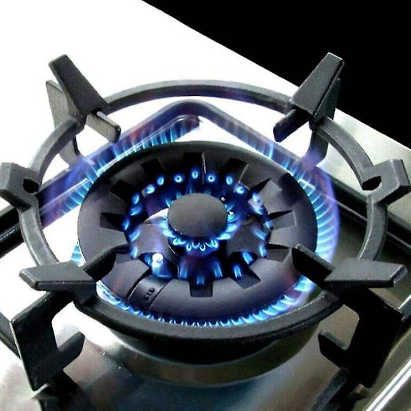 Komfyr Trivet Komfyr Panna Pot Stativ Stativ Ring Støtte For Wok Gass (1 stk, Svart)