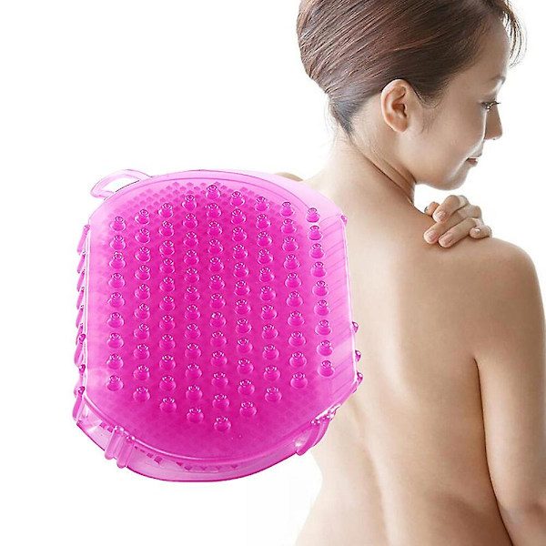 Hierontasuihkuharja Silikonihansikas Kylpyharja Exfoliation Brush Akupunktio Stimulaatio Iho Puhdas