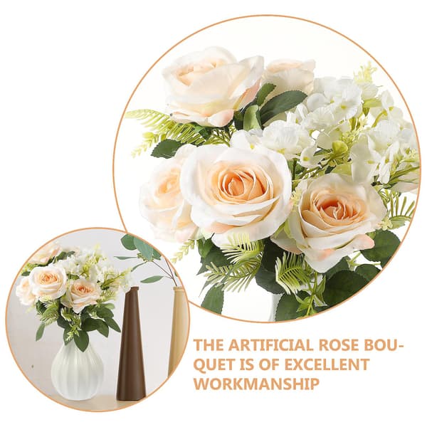 Kunstig rosebukett DIY roseblomsterdekorasjon kunstige blomsterbukett