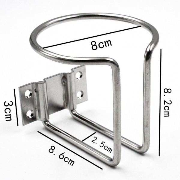 Rustfrit stål båd ring kopholder universal drikkeholdere til marine yacht lastbil RV bil trailer hardware