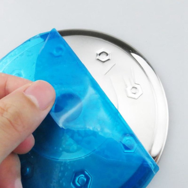 Tanklock i rostfritt stål för bränsle, gasbox-lock, bilstylingtillbehör för 206 207 C2