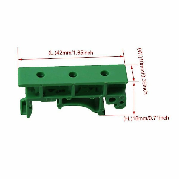 50 stk Drg-01 Pcb for Din 35 skinnemontering støtteadapter kretskort brakett holder Carrie