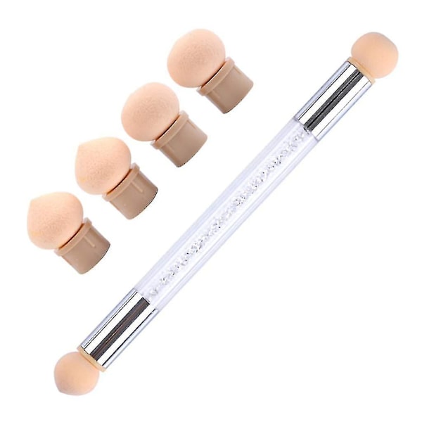 Svampe Neglekunst Værktøj Pen Dual Head Neglesvamp Pensel Plukning Prikning Gradient Ombre Negl
