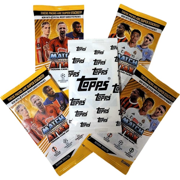 Fodboldkort - Gavepose - 2024-25 Topps Match Attax (I alt 51 kort)