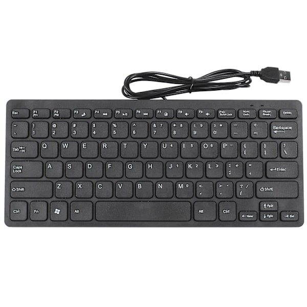 Wire Keyboard Ultra-thin Quiet Small Size 78 Keys Mini Multimedia Usb Keyboard For Laptop Pc