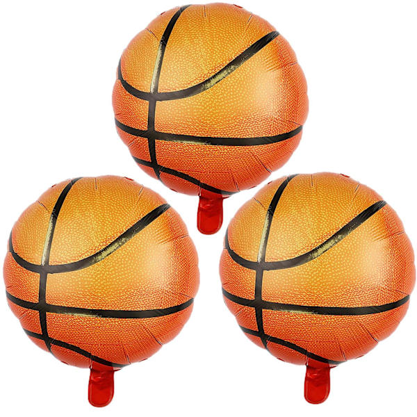 Basketball Balloner Basketball Folieballoner til Basketball Temafest Basketball Fødselsdag NBA Festartikler 5stk