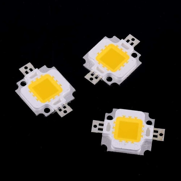 Cob Led -lamppu, 10 kpl 10w Led Cool/white Chip Smd Cob Dc 9-12v Lamppuvalon Vaihtoon
