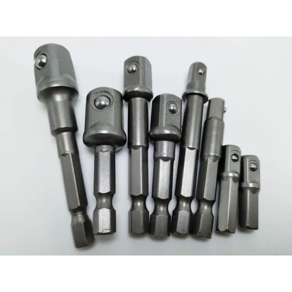 8 stk. MC Skruetrækker Forlængerstang Krom Vanadium Stål Hex Skaft Bor Bit Sæt Holdbar Socket Adapter til DIY