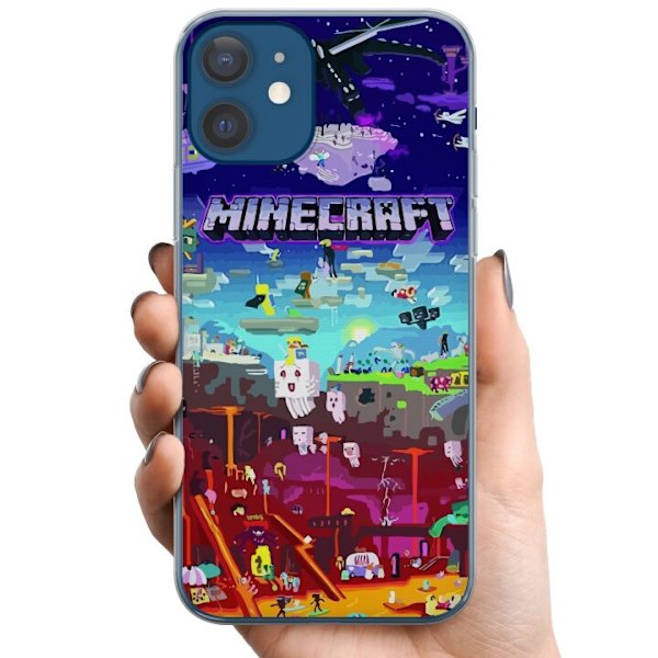 Apple iPhone 12 TPU Puhelinkuori MineCraft