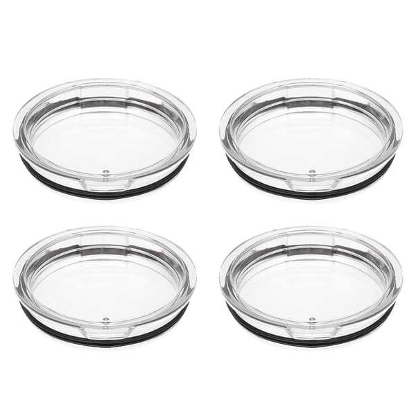 4 st resevänliga lock för kaffemuggar i plast, lufttäta lock för muggar, ersättningslock för muggar