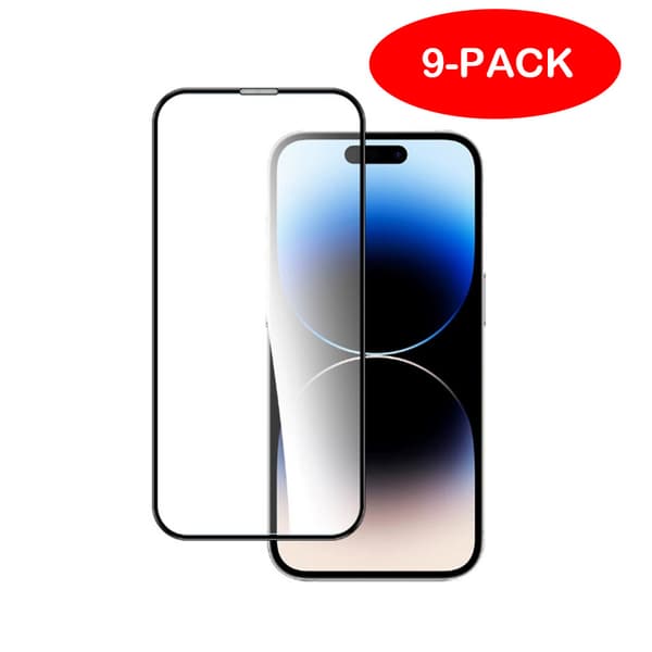 [9-Pakkaus] iPhone 15 PLUS Karkaistu lasi näytönsuoja Läpinäkyvä iPhone 15 PLUS 9 pieces