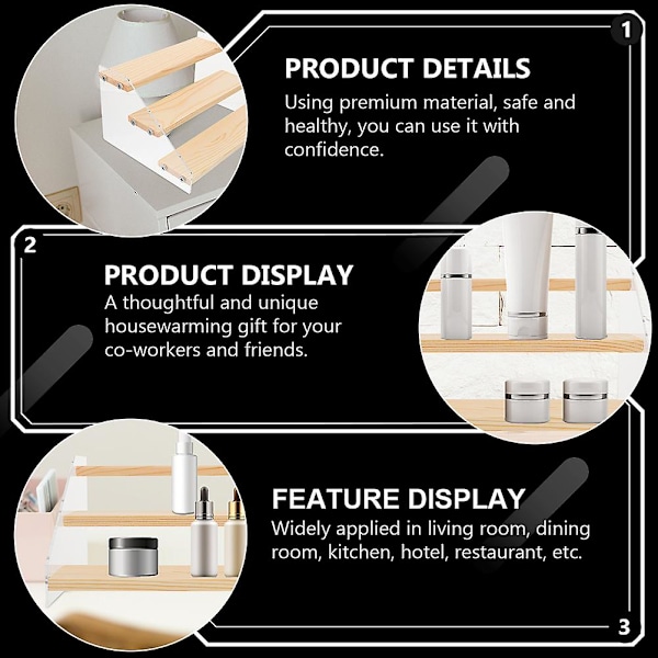 Stepped Dessert Display Rack Durable Cosmetics Display Stand for Home Use