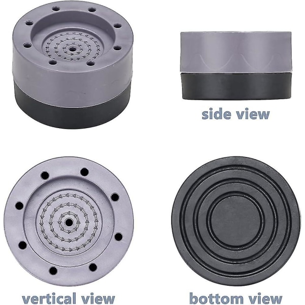 4 st tvättmaskinsdynor möbelben, torktumlare delar lyfthöjd anti-vibration gummifotdynor