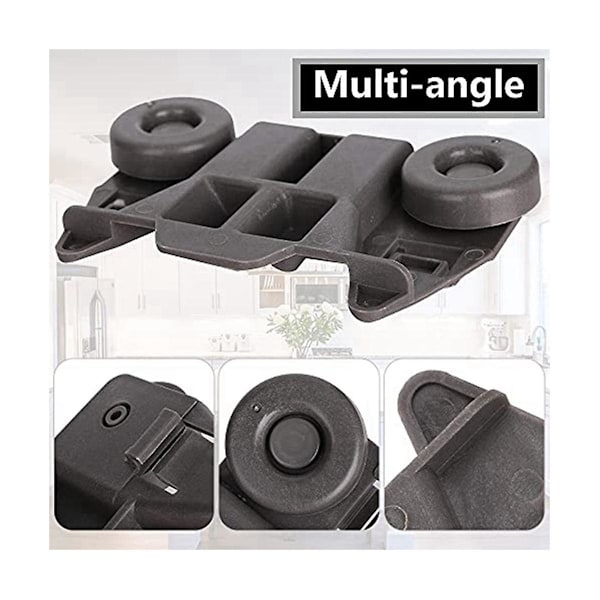 Diskmaskinshjul 4-pack W10195417 Diskmaskinshjul med stålskruvar för hjul